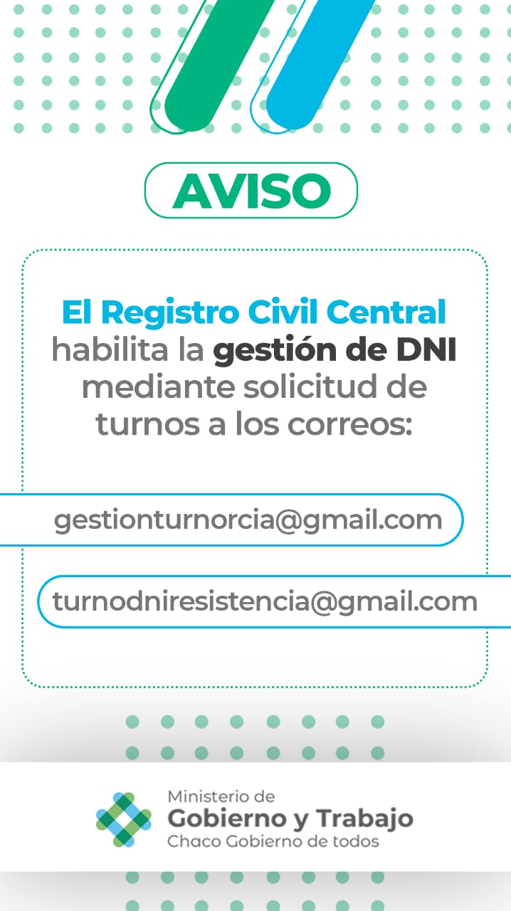 El Registro Civil Central habilit los tramites de DNI