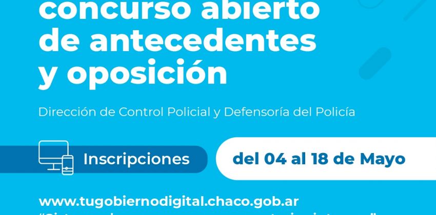 Inscripci n abierta para la Direcci n de Control Policial y la