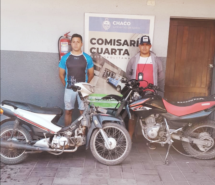 La Polic a del Chaco recuper dos motos robadas ocultas en el